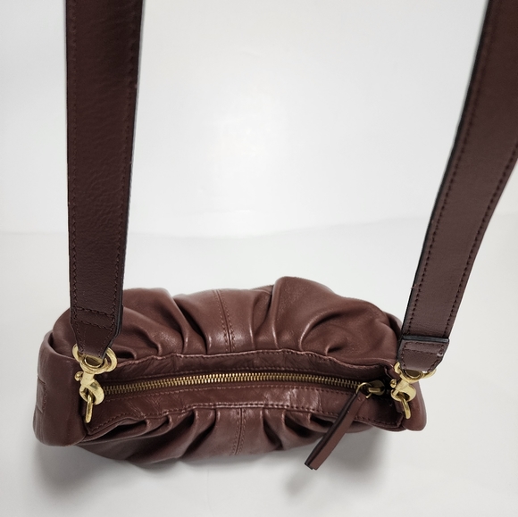 Lucky brand Jixi leather crossbody bag brown color - Picture 6 of 16